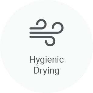 Hygienic drying