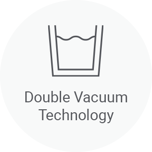 Double Vacuum technology for outstanding cool/warm insulation performance 
