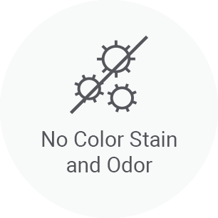 No color stain and odor