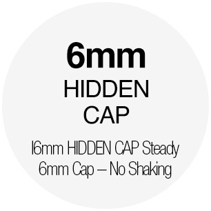 6mm HIDDEN CAP Steady 6mm Cap – No Shaking