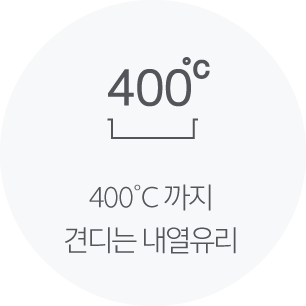 400°C 까지 견디는 내열유리