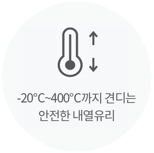-20℃~400℃까지 견디는 안전한 내열유리